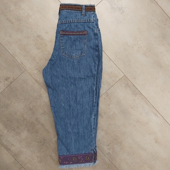 📣2/40$📣 REQUEST high rise denim capri jeans boho style - Picture 5 of 6